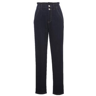 Vero Moda奥莱牛仔裤女秋冬清仓高腰修身加绒休闲百搭小脚萝卜裤