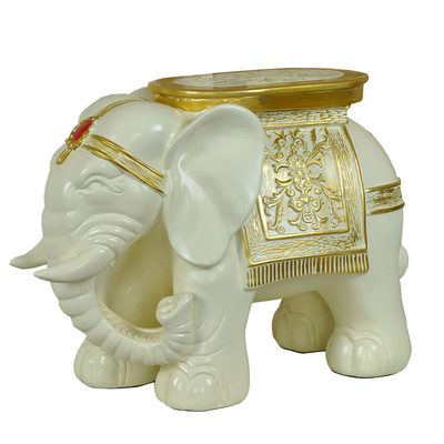 家居摆件板凳大象凳子树脂工艺品