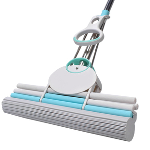 家用吸水海绵拖把滚轮挤水免手洗一拖净懒人滚轮式胶棉拖把地拖