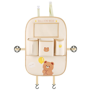 汽车座椅收纳袋多功能车载挂式垃圾桶可爱卡通车用后排椅背置物袋