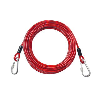 狗狗钢丝绳拴狗链子拴狗绳子牵引绳耐用防咬加长3米5米狗绳大型犬