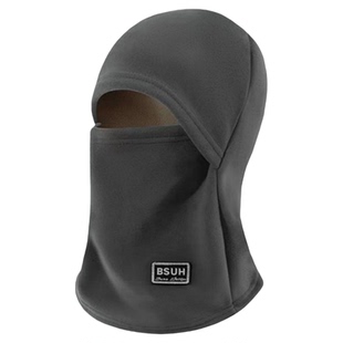 冬季骑车面罩围脖帽子一体男女冬北套头盔内胆帽加绒保暖护耳防寒