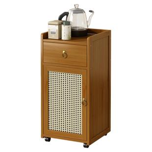 新中式茶台小型家用客厅可移动茶几2025新款非实木茶桌侧边茶水柜