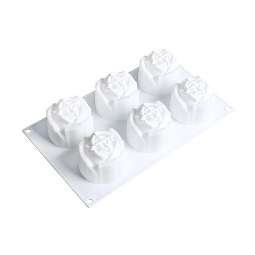 鱼蓉玫瑰花模具荷花鱼茸冰粉酒店创意布丁摆盘造型白凉粉烘焙磨具