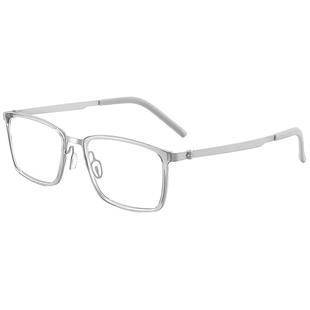 男士大脸超轻纯钛全框面宽145mm加宽弹簧腿不夹脸高度近视眼镜