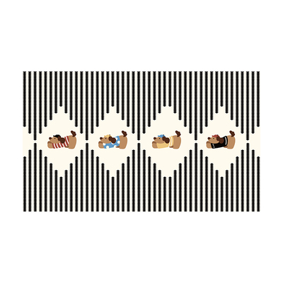 卡通动漫长方形桌布高级感餐桌桌垫新年氛围感仿麻茶几布圆桌台布