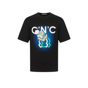 【多色纯棉】CNC男装奥莱图案字母LOGO印花男士短袖春夏休闲T恤