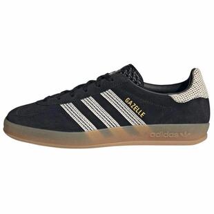adidas originals GAZELLE INDOOR 舒适  低帮 板鞋 女款 黑色