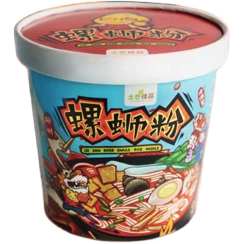 土芒佳品楨心柳州正宗螺螄粉沖泡免煮型180g廣西美食桶裝螺獅粉