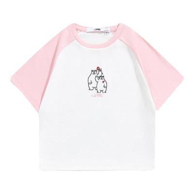 VWL修身短袖T恤适中北极熊刺绣