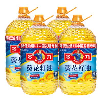 多力葵花籽油3.68L*4家用食用油