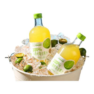 甄蔬甄果小青柠汁果汁饮料玻璃瓶