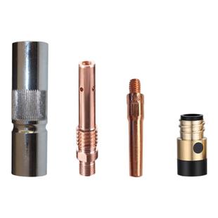 350A气保焊枪配件送丝管弯管连接杆紫铜保护套导电嘴二保焊枪配件