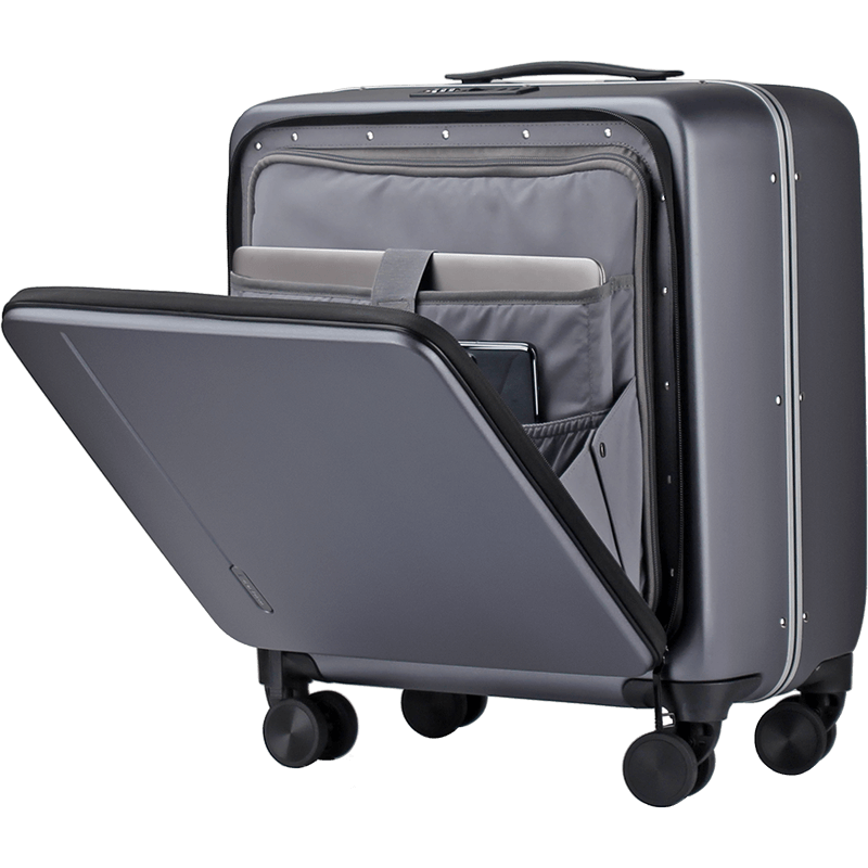 翻译官PC材质前开盖登机箱