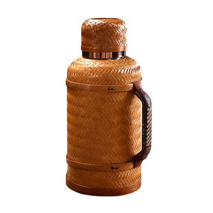 竹编热水瓶老式暖壶保温壶外壳家用茶室民宿暖瓶不锈钢内胆开水瓶