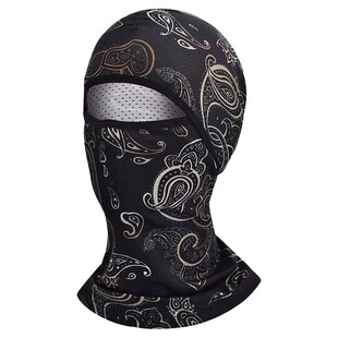 防晒骑行头套冰丝全脸面罩摩托车头盔内胆男女春夏季户外防风围脖