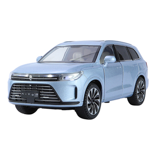 问界M7汽车模型仿真合金M9车模大号儿童新能源玩具车男孩摆件收藏
