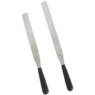 三能蛋糕奶油裱花抹刀直角带刻度不锈钢抹平刀刮刀脱模刀吻刀8寸