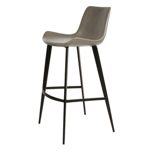 进口头层牛皮高脚凳吧台椅子家用轻奢真皮现代简约欧式岛台椅7158