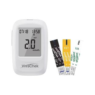 VivaChek微策三合一血糖测试仪孕妇尿酸血酮仪家用准确生酮测试纸
