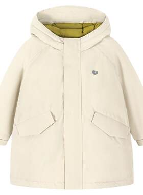 [反季]迷你巴拉男女童羽绒服三防透湿保暖连帽加长外套2026冬