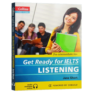 Get Ready for IELTS Listening 英文原版英语考试辅导书 柯林斯基础雅思听力 备考雅思 英文版