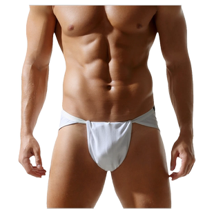 Tauwell/特为男士棉质情趣三角低腰性感透气日式系绳内裤男兜裆裤
