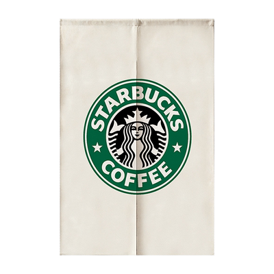 定制logo奶茶店咖啡店门帘隔断帘