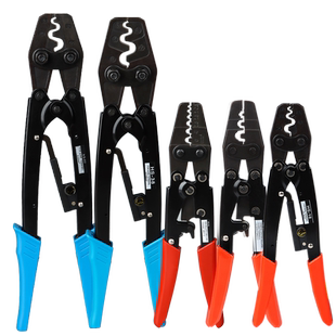 接线端子压线钳冷压裸端子棘轮手动工具OT/SV/圆形/叉型铜线鼻钳