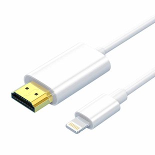 毕亚兹Lightning转HDMI转接器适用苹果投屏线iPhone手机ipad连接电视投影仪转换器同屏显示器高清视频扩展线