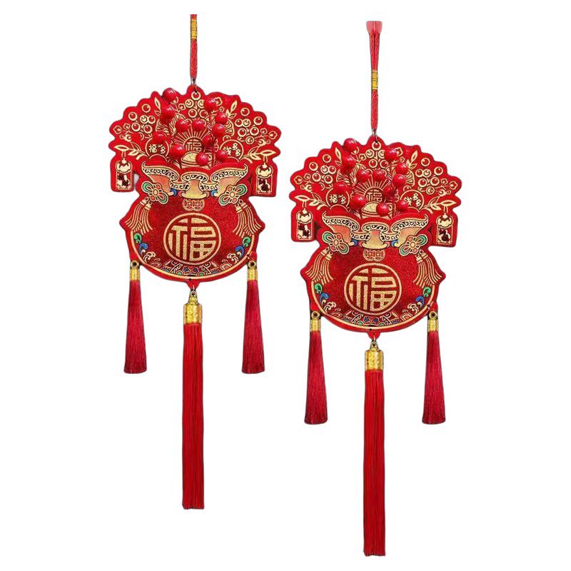 2027新年爆款红果福袋挂件春节乔迁喜庆福字玄关客厅家居过年装饰