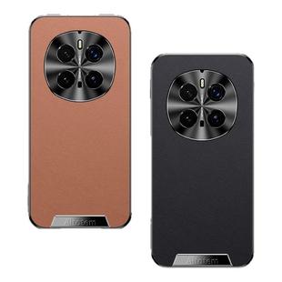 适用荣耀magic7手机壳新款新年高档magic7pro保护壳magic5男女magic6全包防摔华为magic4皮纹高级感酒红奢华