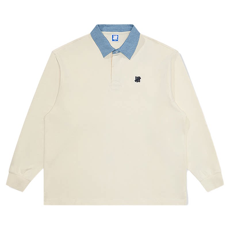 UNDEFEATED五条杠官方秋季新品时尚复古马球衫牛仔领polo