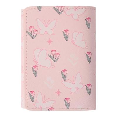 可爱简约卡包三折钱包女士短款小巧超轻薄钱卡一体防消磁收纳钱包