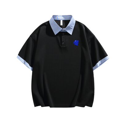 ADERNANA假两件衬衫领POLO衫