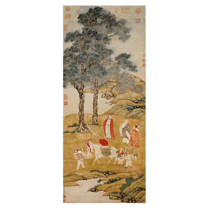 丁云鹏白马驮经图名家人物画国画