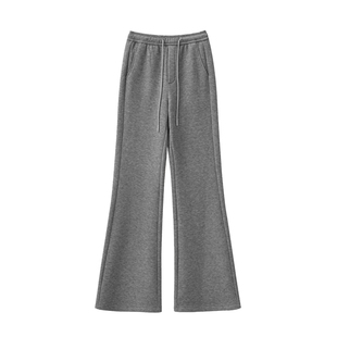 seawhen海维恩 断码清仓气质显瘦显腿天丝羊毛加绒加厚微喇裤3823