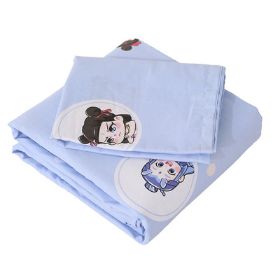 卡通哪吒可爱小清新全棉四件套