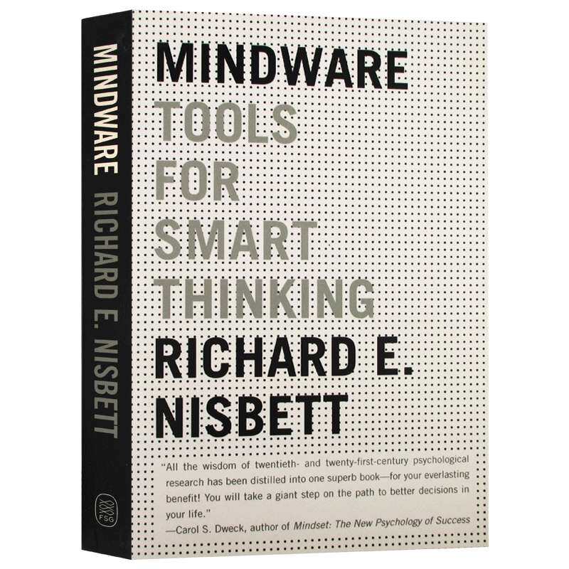 逻辑思维 拥有智慧思考的工具 英文原版 Mindware Tools for Smart Thinking Richard E Nisbett 理查德尼斯贝特 英文版进口英语书