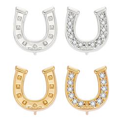 明星同款babama好事系列马蹄耳钉女马年耳饰情人节礼物耳夹男款