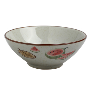 舍里中式陶瓷面碗家用水墨风大容量拉面碗汤碗复古斗笠碗螺蛳粉碗