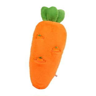 丸氏布公趣味胡萝卜抱枕公仔益智毛绒玩具拔萝卜玩偶抱枕女孩礼物