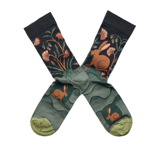 买3送1 现货法国 bonne maison ins潮中筒棉袜子长袜文艺设计女袜