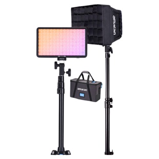 Aputure/爱图仕 艾蒙拉amaran Pano 60c轻便全彩外拍平板补光灯 60W摄影直播视频常亮灯 柔光影棚双灯套装