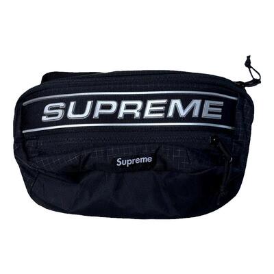 章自豪 正品 Supreme 23FW 开季 反光Logo 水桶包腰包大挎包