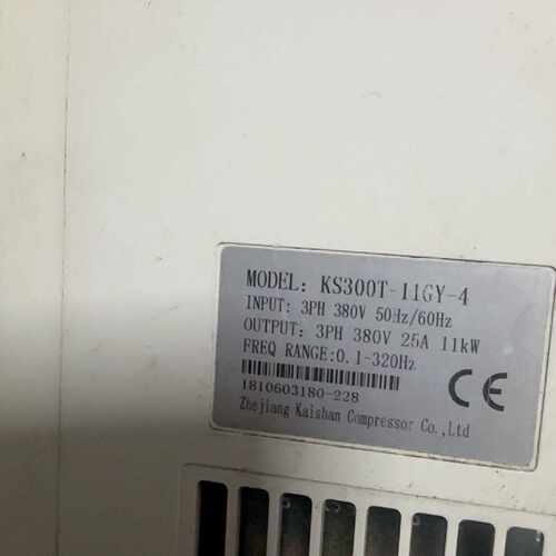 咨询后拍开山KS300T-11GY-4变频器，三相380V，11KW