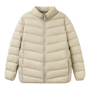 巴拉巴拉男童羽绒服中大童轻薄短款外套儿童立领上衣冬装新款童装