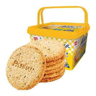 【手淘秒杀】盼盼梅尼耶黑芝麻粗粮饼干540g*1盒装零食品送礼代餐