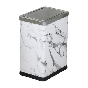 窄形摇盖式垃圾桶家用客厅方形轻奢不锈钢有盖卫生间厕所卧室厨房