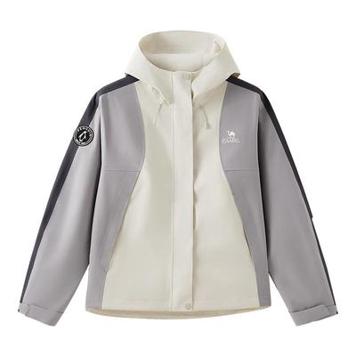 骆驼户外短款冲锋衣三防夹克外套